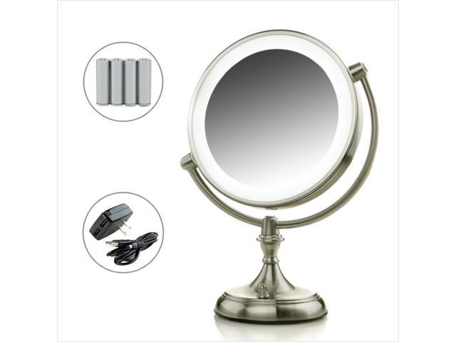 Ovente Lighted Makeup Mirror Tabletop 9, Tabletop Lighted Makeup Mirror