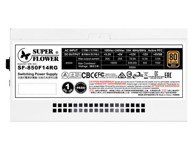 Super Flower Leadex III ARGB 850W 80+ Gold, 10 Years Warranty, Addressable  LEDs With 5V Motherboard Sync/Analog Controlled, ECO Fanless & Silent Mode, 