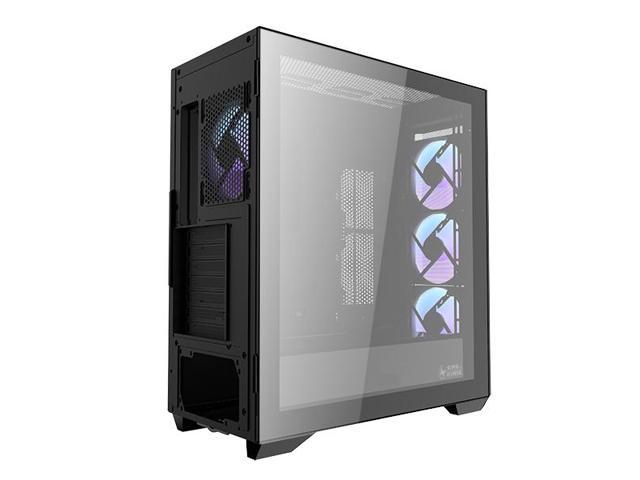 Super Flower Zillion M705, Black Steel, Tempered Glass ATX Mid Tower ...