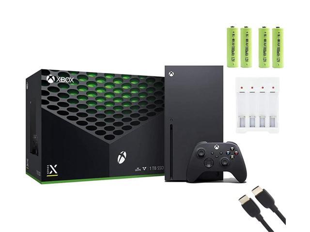 Microsoft Xbox Series X 1TB Console Black + 1 Xbox Wireless Controller, True Wi-Fi, 3D Spatial Sound, Tech. High Speed HDMI Cable+Batteries and Charger Accessories Set - Newegg.com