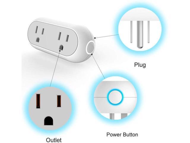 Avatar Controls Smart Capsule Outlet Wifi Plug Dual 2 In