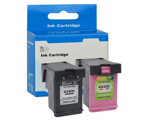 Refurbished: 65XL 2PK Black & Color Ink Cartridge For HP ...