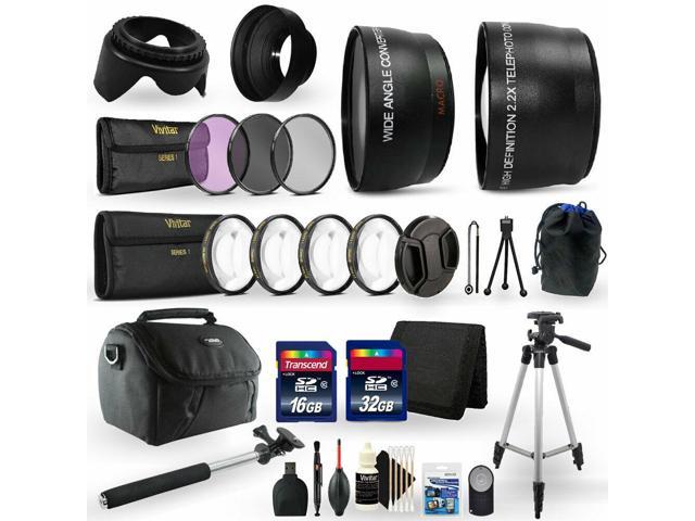 48GB Top Accessory Kit for Nikon D3200 Digital SLR Camera