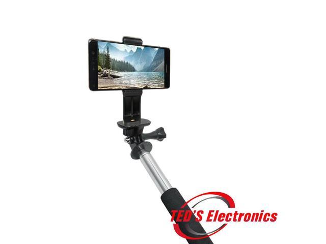 Extendable Selfie Stick w Built-in Shutter Release, 360° Rotate Phone Mount