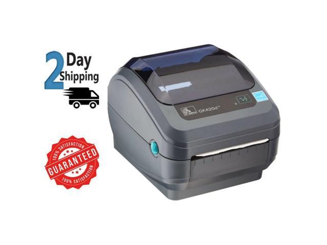 Refurbished: Zebra GK420d Direct Thermal Monochrome Printer for Fast and  Reliable Label Printing with USB and Ethernet Ports, in Print Width, 203  dpi Resolution