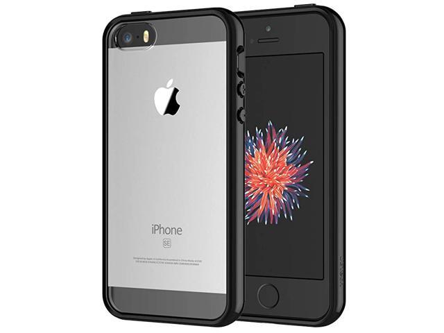 Case For Iphone Se 16 Not For Iphone 5s And Iphone 5 Shockproof Bumper Cover Antiscratch Clear Back Black Newegg Com