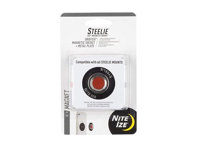 Steelie Orbiter Magnetic Socket and Metal Plate, black, one size (STO-01-R7)