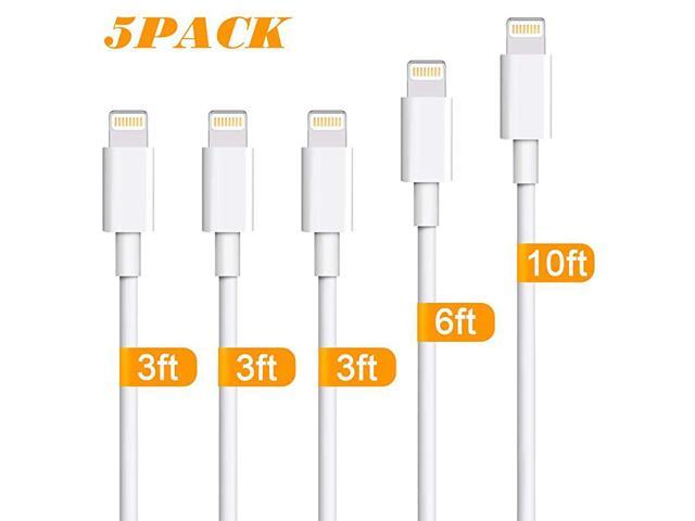 iPhone Charger 5 Pack 3ft3ft3ft6ft10ft Lightning Cable iPhone Charging