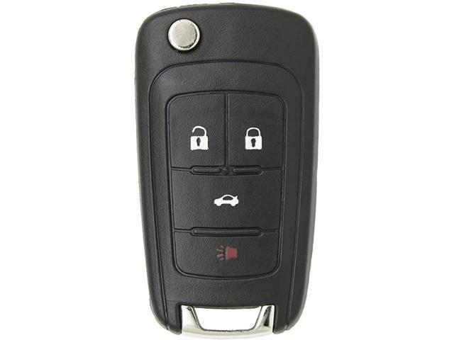 Keyless Remote 4 Button Flip Car Key Fob for Equinox Verano Sonic and Other Vehicles That Use FCC OHT01060512 