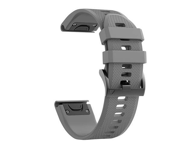 Compatible Fenix 5 Band 22mm Width Soft Silicone Watch Strap for Fenix ...
