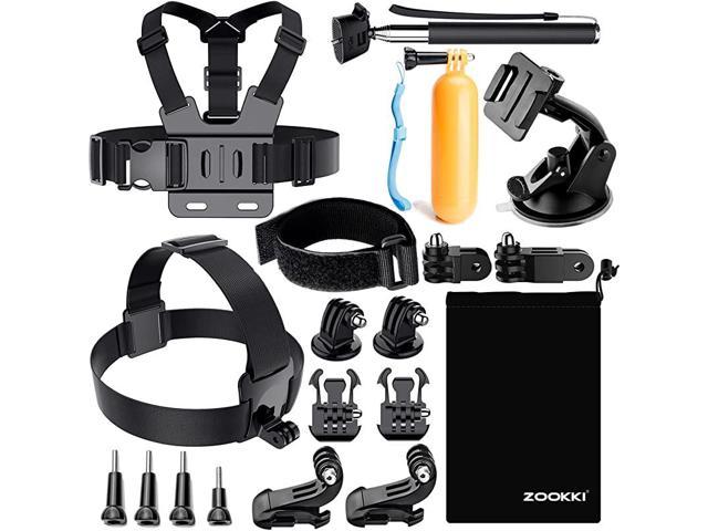 Action Camera Accessories for Xiaomi Yi 4K//WiMiUS//Lightdow//DBPOWER ZOOKKI Accessories Kit for Gopro Hero 7 6 5 4 3 Black Silver