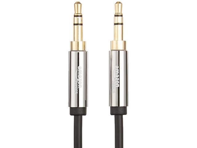 4 Feet 2-Pack Basics 3.5 mm Male to Male Stereo Audio Aux Cable 1.2 Meters 
