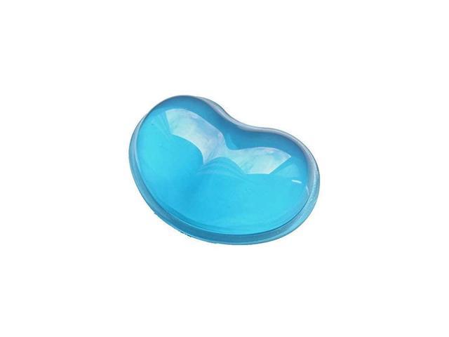 LetGoShop Silicone Gel Wrist Rest Cushion Heart-Shaped Translucence Ergonomic Mouse Pad Cool Hand Pillow Effectively Reduce Wrist Fatigue and Pain Green 