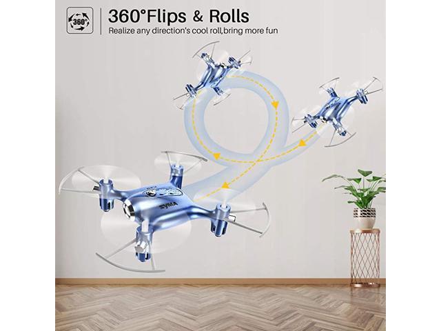 RC Drone Helicopter Toy Details about   Mini Drones for Kids or Adults Easy Indoor Small Blue 