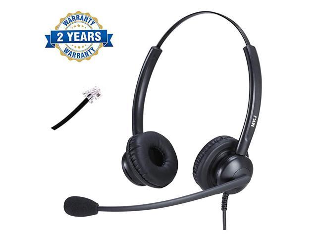 Cisco Phone Headset with Microphone Dual Ear Call Center Telephone Headset with RJ9 Adaptor for Cisco CP-7841 7931G 7940 7941G 7942G 7945G 7960 7961G 7962G 7965G 7970 8841 8865 8961 9951 etc 