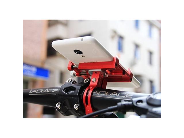 MaxMiles Motorcycle and Bicycle Cell Phone Holder Aluminum Universal Adjustable Phone Mount Smartphone Holder Bike Handlebar Phone Holder for iPhone X XR 5 6 7 8 Plus Samsung LG 