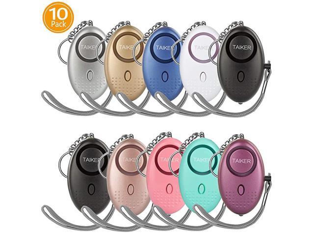 3 Pack Emergency Personal Alarm Keychain 140dB Safe Self-Defense with LED Light 
