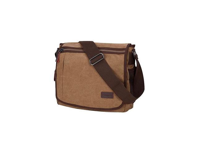 Messenger Bag for Men 13 Inches Laptop Satchel Bags Canvas Shoulder Bag ...
