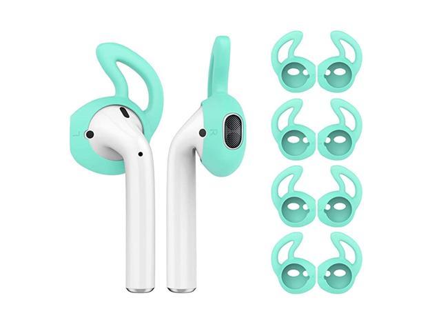 5 Pairs Silicone Ear Tips Compatible for AirPods 1&2,Silicone Soft Anti-Slip Sport Earbud Tips, Anti-Drop Ear Hook Gel Headphones Earphones Protective Accessories Tips (Black)