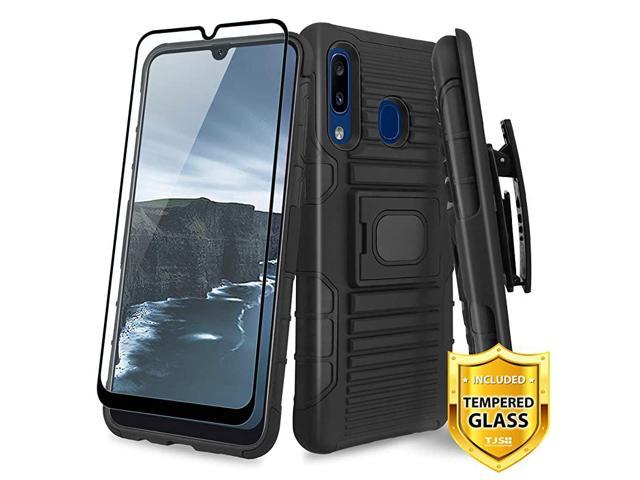 Case For Samsung Galaxy A20galaxy A30 With Full Coverage Tempered Glass Screen Protector Belt