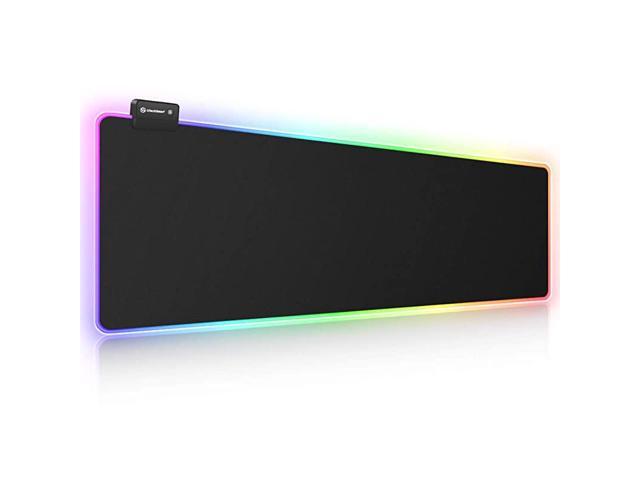 Computer Keyboard Mousepad Mat RGB Gaming Mouse Pad 31.5 x 11.8 Inch Big Mouse Mat LED Extended Mouse Pad Anti-Slip Waterproof Large Mousepad with 12 Lighting Modes 2 Brightness Levels 