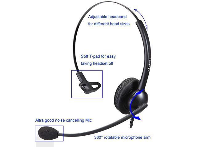thumbnail image 2 of Headset Adapter Converter RJ9/RJ10/RJ12 4P4C Headset/Handset Plug For Ost Office Phones 2 of 9
