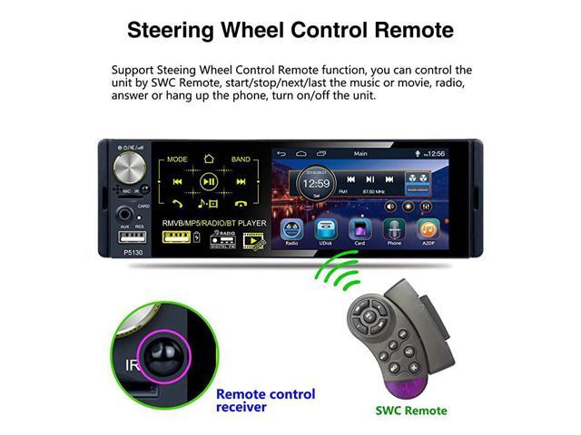 Wireless Bluetooth Car Steering Wheel Music Play Receiver Remote Control