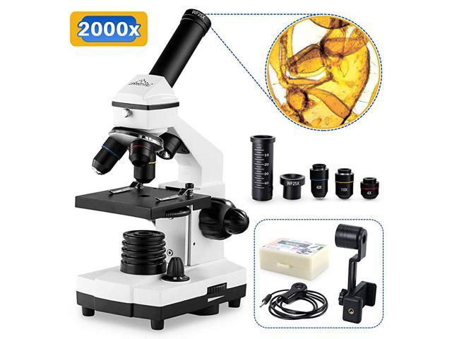 Students Microscope Kit Biological Microscope Toy Home School Educational 