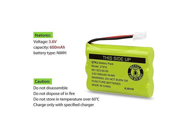 AT-T TL72108 E1112 E2801 E2802 SD-7501 23959 89-1323-00-00 i6725 MI6803 GD123 Replacement Battery for CPH464D AT-T/Lucent 27910 VTech 27910