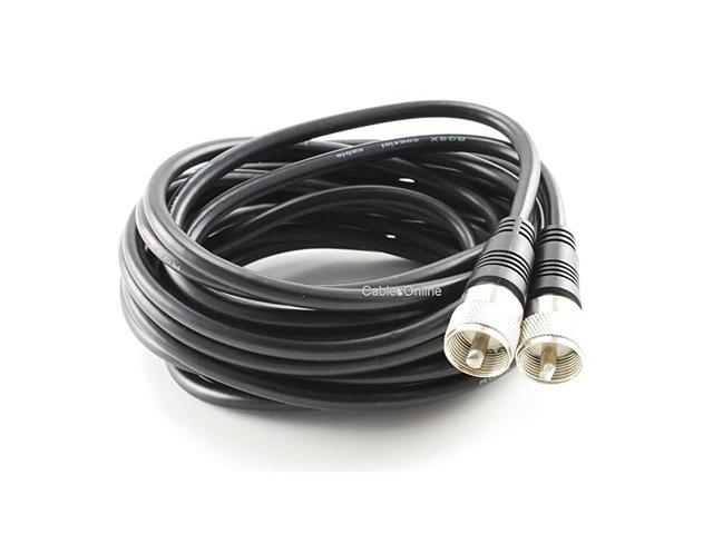 Two-Pack NEW 20 ft RG8X UHF male PL259 antenna Mini-8 coaxial cable *USA Seller* 