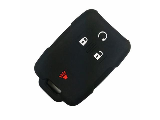 KOSMIQ Silicone 4 Buttons Key Fob Cover Case Protector Remote Jacket Keyless Entry for 2018 2017 Chevrolet Chevy Silverado Colorado GMC Canyon Sierra Yukon Cadillac M3N32337100 KOSMIQ Silicone 4 Buttons Key Fob Cover Case Protector Remote Jacket Keyless Entry for 2018 2017 Chevrolet Chevy Silverado Colorado GMC Canyon Sierra Yukon Cadillac M3N32337100