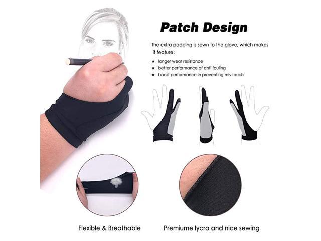 Artist Glove Digital Drawing Friction Prevention Palm Rejection Smudging  Reduce