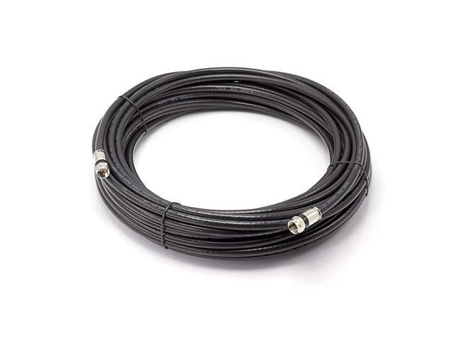 Feet Black RG6 Coaxial Cable Coax Cable with Connectors F81 RF Digital ...