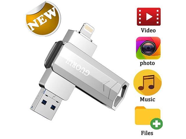 Flash Drive 128gb For Iphone Photo Stick Backup Iphone Memory Stick External Storage Thumb Drive For Iphone 11 Pro X Xr Xs Max 6 7 8 Plus Ipad Pro Pc Android Password