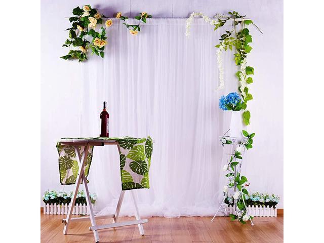 Tulle Backdrop Curtains for Parties Weddings Baby Shower Birthday  Photography Engagement 5ft x 7ft Drape Backdrop Photo Booth Backdrop -  