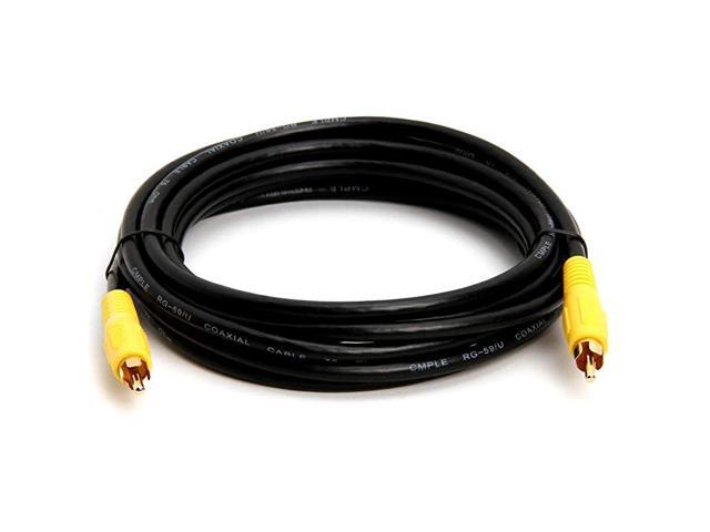 12ft Rca Subwoofer Cable 1 Rca Male To 1 Rca Male Composite Audiovideo Cord Spdif Coaxial Cable 3898