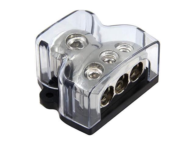 3 Way Car Audio Stereo Power Distribution Block Splitter 1 in 3 Out Power Distribution