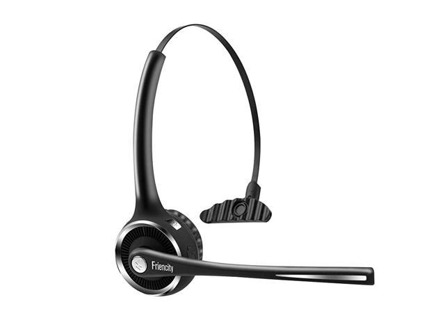 Trucker Bluetooth Headset, Headset with Microphone Office Cell Phone, Noise Canceling On Ear Headphones for PC, VOIP, Call Center, Telephone, Mute Button, 15hrs Talking Time - Newegg.com