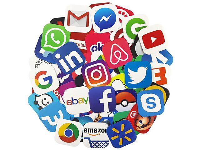 Stickers for Laptop 50Pcs Pack Teen Waterproof Vinyl Water Bottle Computer Notebook Car Skateboard Motorcycle Bicycle Luggage Guitar Bike Decal