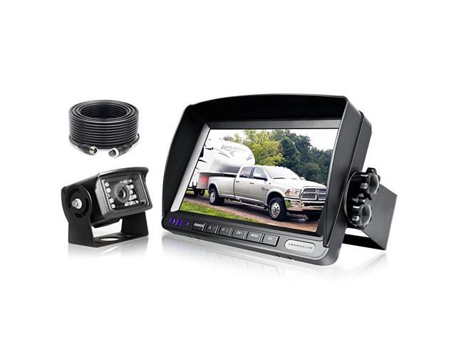7" Wireless Rearview Reversing Kit Monitor and Truck RVs Reverse CCD Dual Camera 