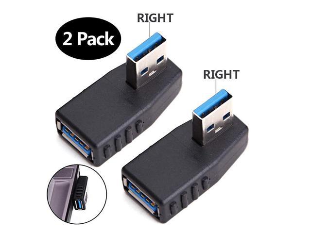 Usb 30 Adapter 90 Degree Male To Female Coupler Connector Plug Right Angle 2pcs By