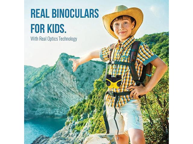 Bird Watching Birthday Presents CYMY Shock Proof 8x21 Kids Binoculars Set With High Resolution Real Optics Outdoor Play Gifts for Children