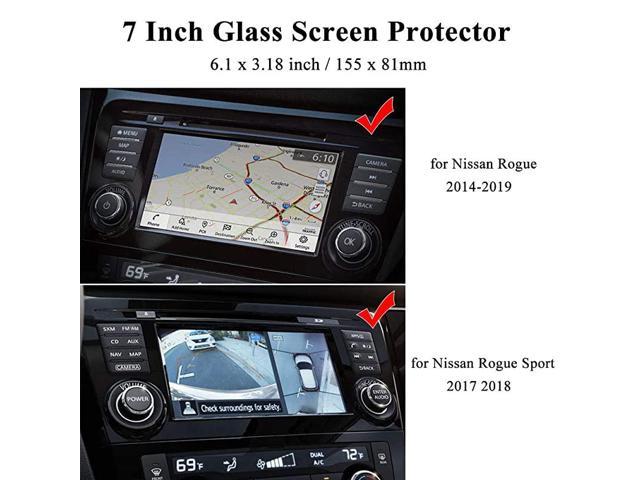CDEFG Car Screen Protector Center Control Navigation Screen Protector for 2015-2019 Rogue Sport J11 T32 7 Inch Tempered Glass HD Scratch Resistance 