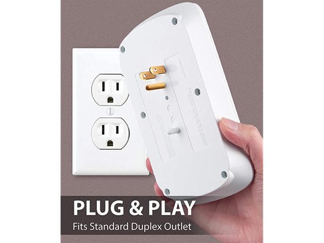 6 Outlet Surge Protector 1200J (2 Pack) with 3.1A Dual USB Ports