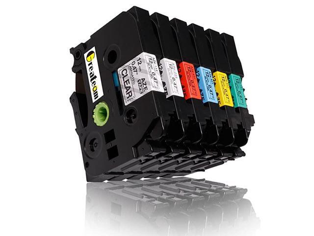 Compatible Label Tape Replacement for Brother PTouch TZ TZe Tape 12mm 047 TZe231 TZe131 TZe431 TZe531 TZe631 TZe731 12 Inch Label Maker Tape for ...