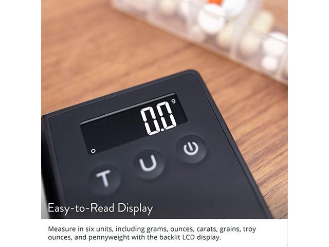 Greatergoods Digital Pocket Scale, Gram Scale, Ounce Scale, Letter Scale, 750g x