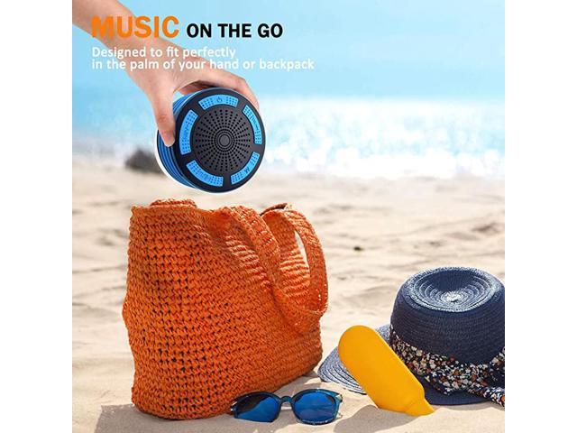 Outdoors Beach Boat 01.Blue Portable Wireless Bluetooth Speakers with Radio Suction Cup & LED Mood Lights Super Bass HD Sound Perfect Pool BassPal Shower Speaker Waterpoof IPX7 Bathroom