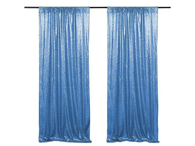 Navy Sequin Photography Backdrop Curtains 2 Panels 2FTx8FT Wedding Photo Backdrop Glitter Birthday Bridal Party Curtains Sparkle Background Drapes 