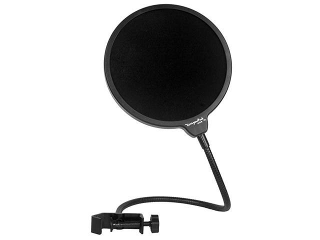 USA Microphone Pop Filter, for Blue Yeti, Blue Snowball - Flexible Gooseneck Microphone Mount and Double Layer Sound Shield Guard Windscreen