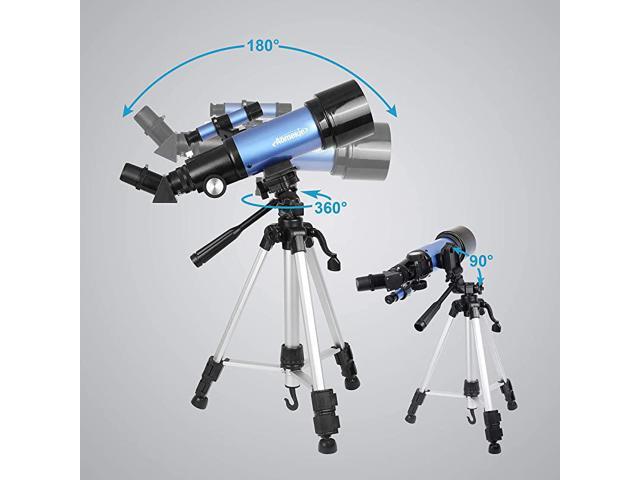 Finderscope SZSMD 400x40mm Telescope Refractors Early Science Education Toys for Kids & Beginners Astronomical Landscape Telescope with Tripod 2 Magnification Eyepieces Compass Kids Telescope 